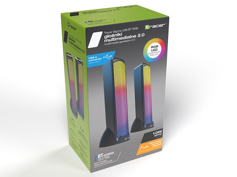 Tracer Sigma 2.0 USB Bluetooth Speakers Black