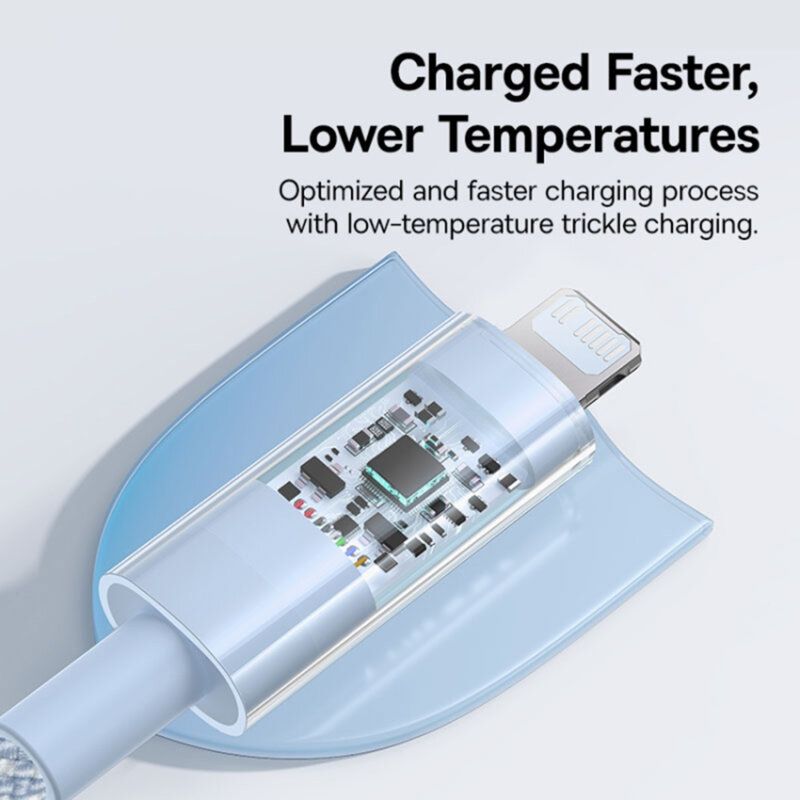 Baseus Gem USB-C to iP lightning fast charging cable 20W 2m Blue