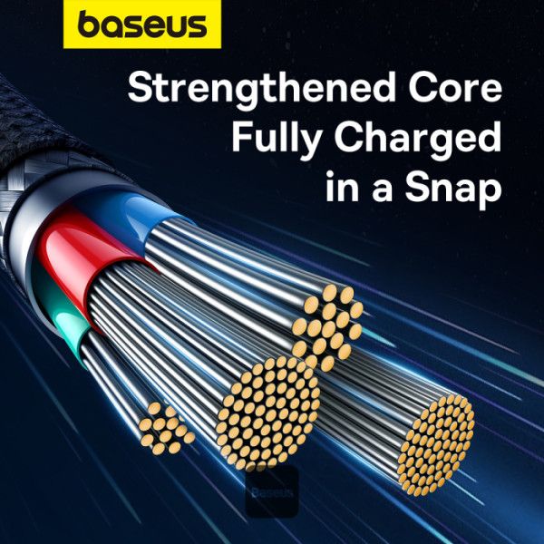 Baseus Unbreakable USB A to iP lightning 5V-2.4A cable 1m White