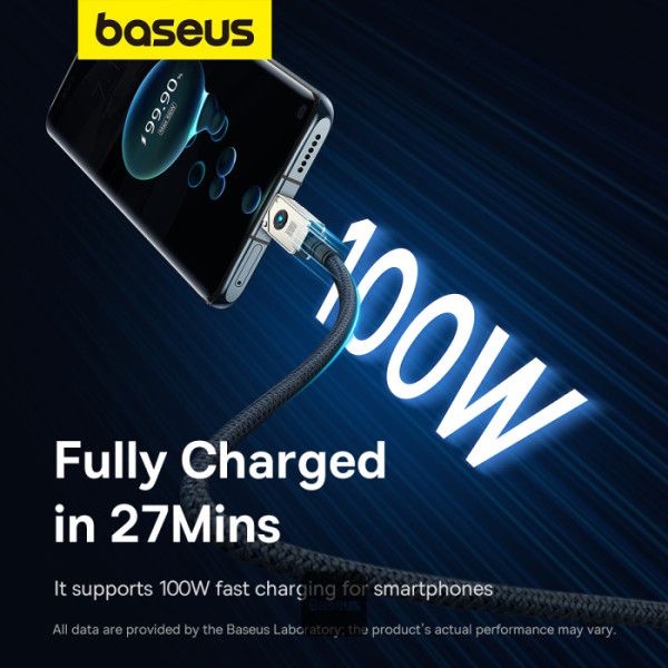 Baseus Unbreakable USB A to USB C 100W cable 2m White