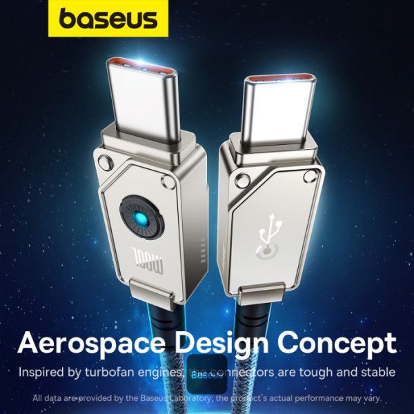 Baseus Unbreakable USB C to USB C 100W cable 2m White