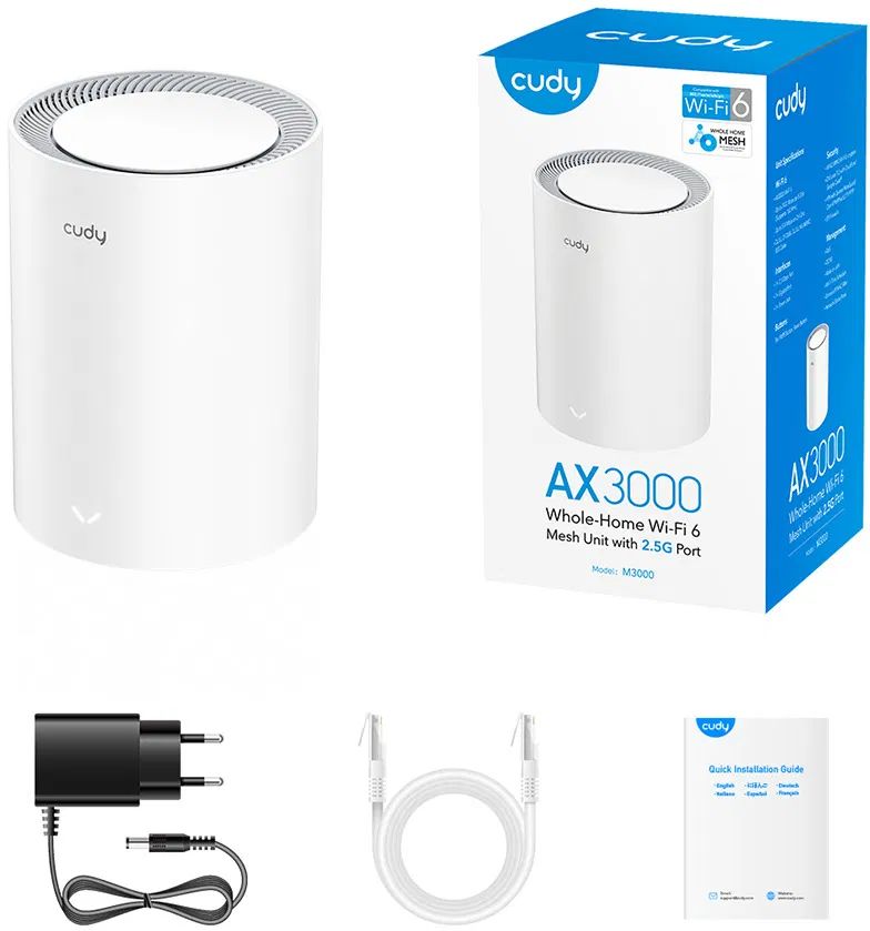 Cudy AX3000 2.5G Dual Band Wi-Fi 6 Mesh System