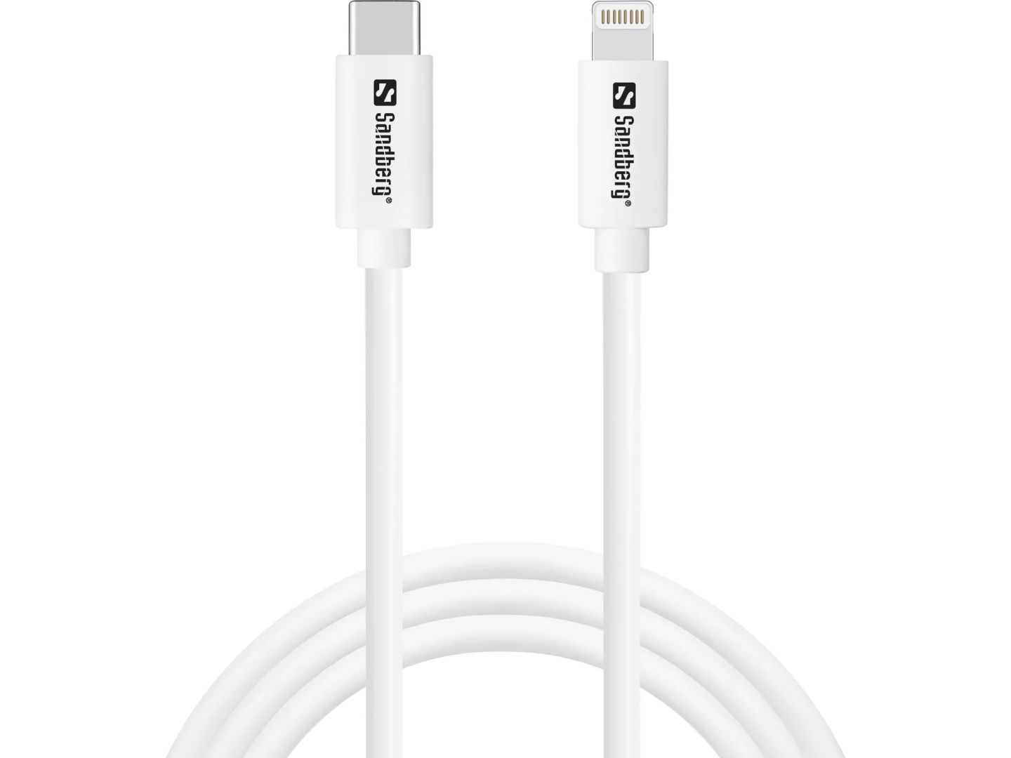 Sandberg USB-C AC 20W Charger EU + lightning cable 1m White