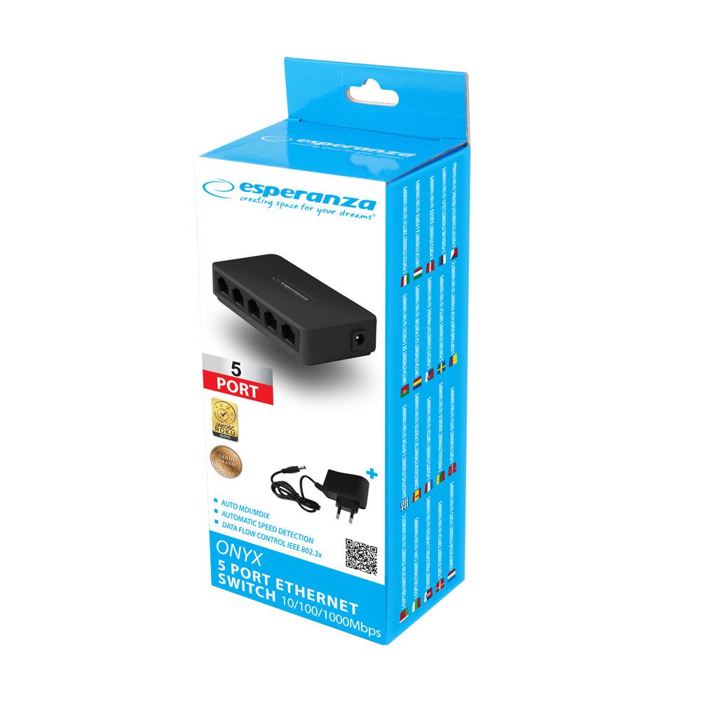 Esperanza ENS103 Onyx 5-port Switch