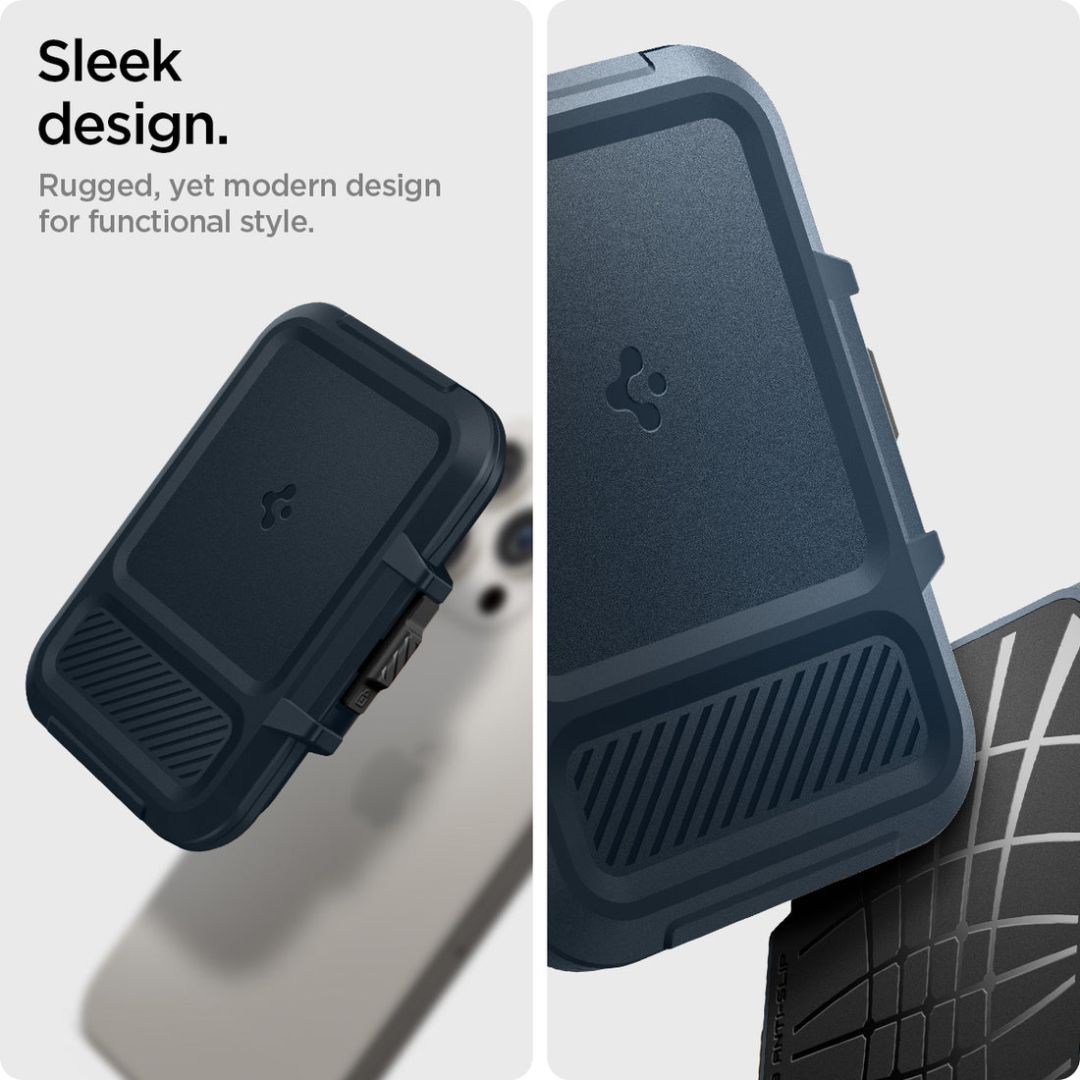 Spigen iPhone Lock Fit MagSafe Wallet Metal Slate