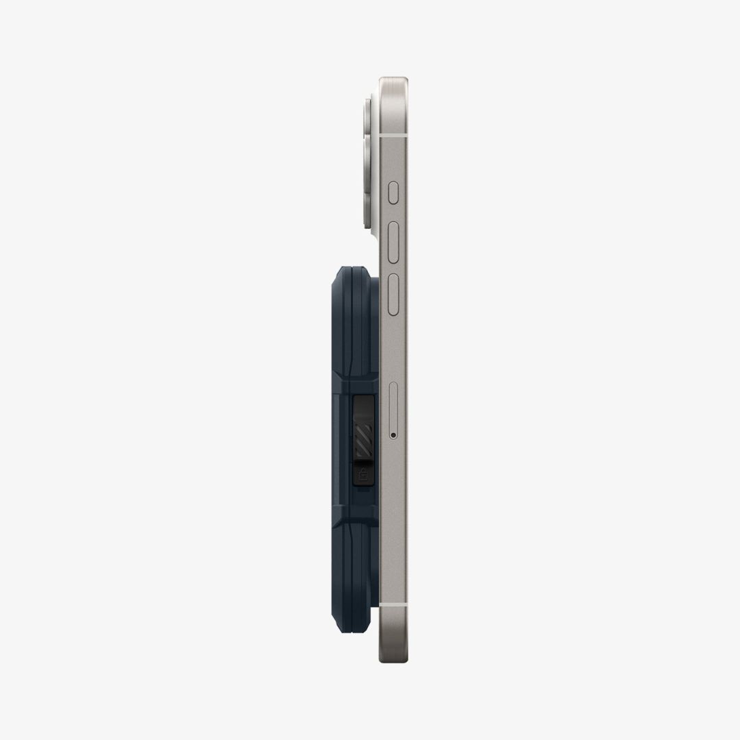 Spigen iPhone Lock Fit MagSafe Wallet Metal Slate