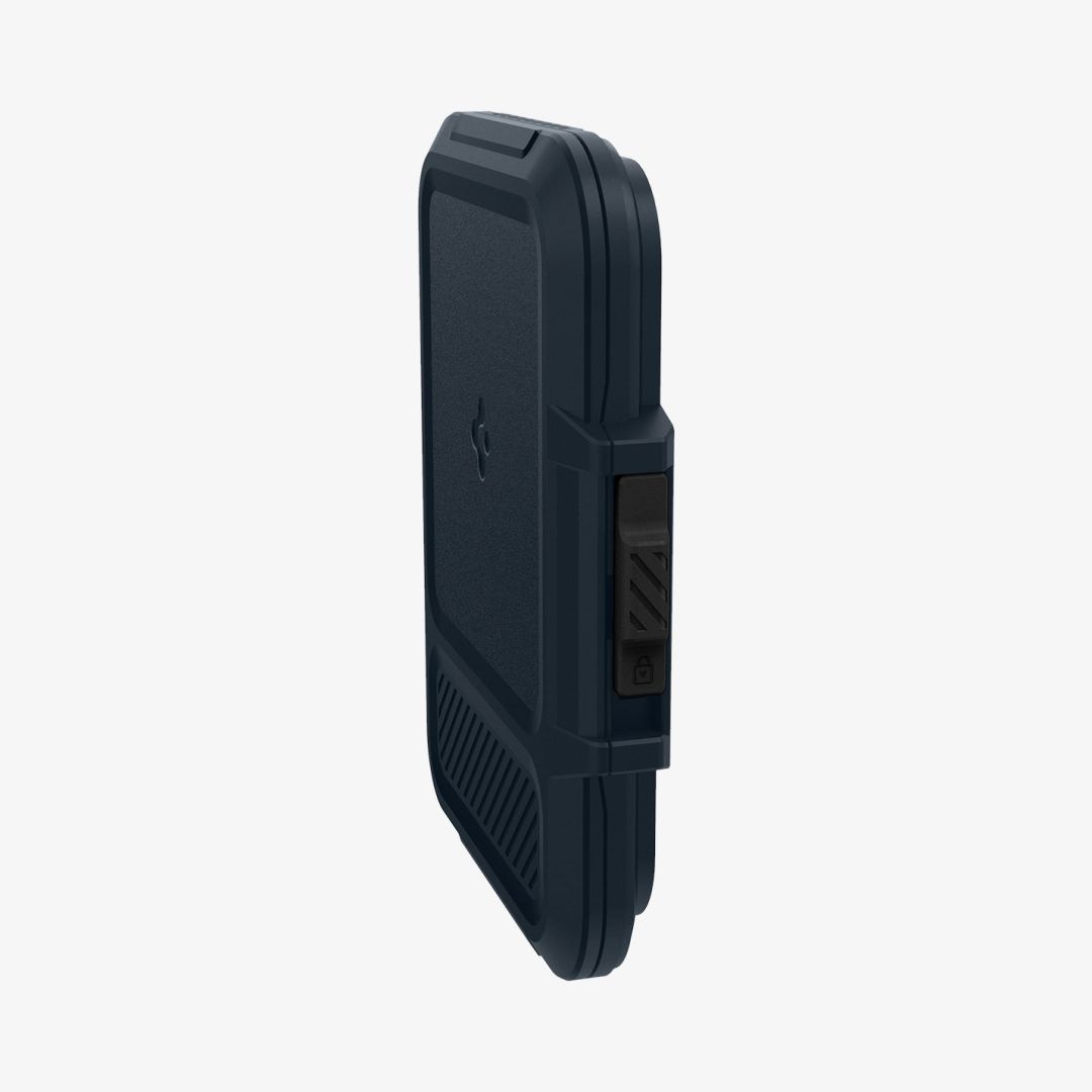 Spigen iPhone Lock Fit MagSafe Wallet Metal Slate