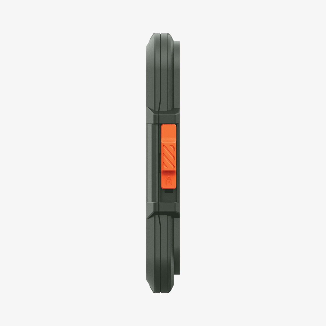 Spigen iPhone Lock Fit MagSafe Wallet Military Green