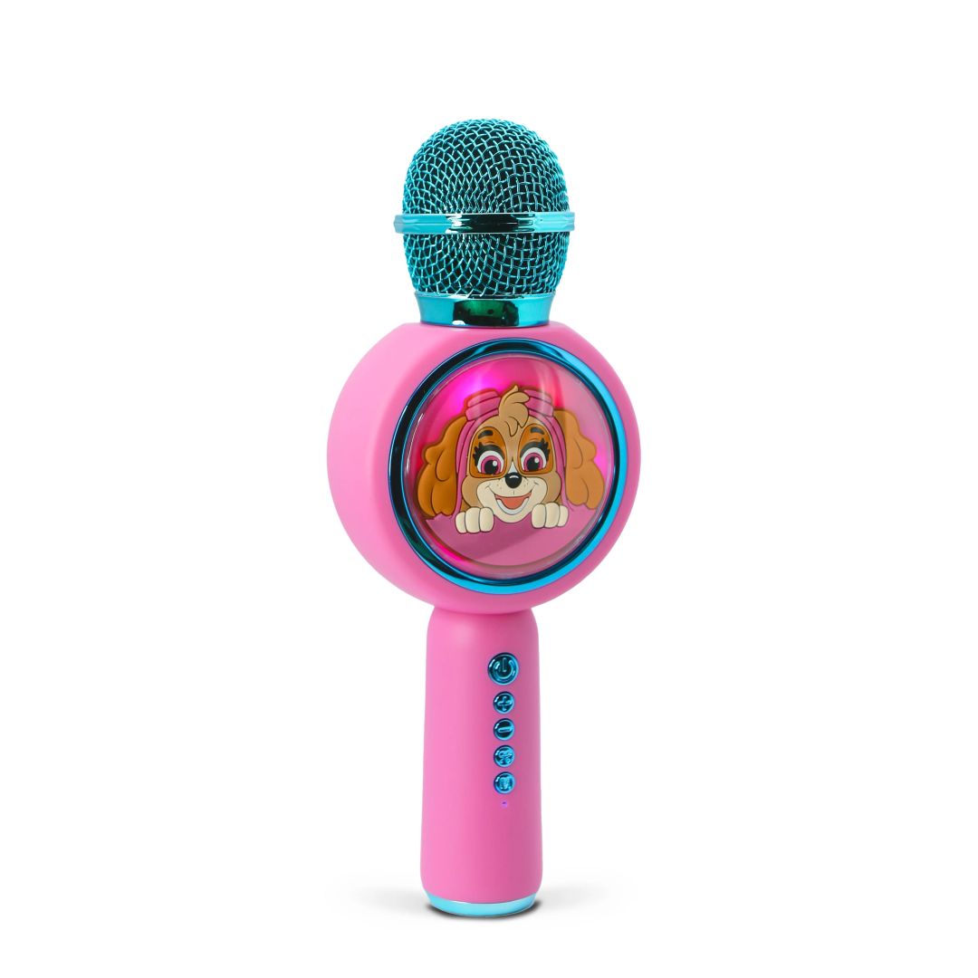 OTL Technologies PAW310 Mancs Őrjárat Skye PopSing LED Karaoke Microphone Pink