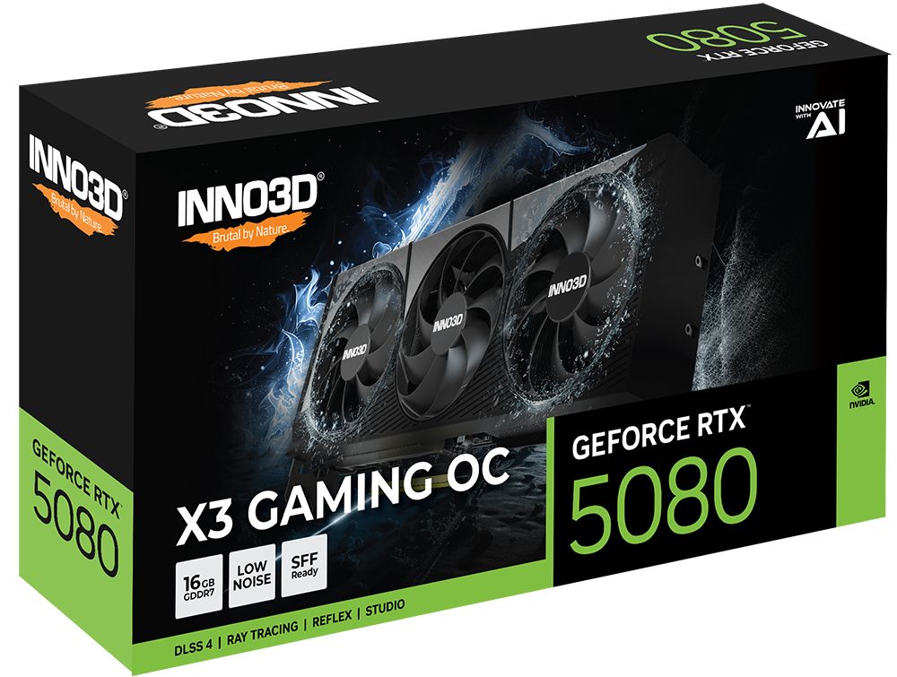 Inno3D GeForce RTX5080 16GB GDDR7 X3 Gaming OC