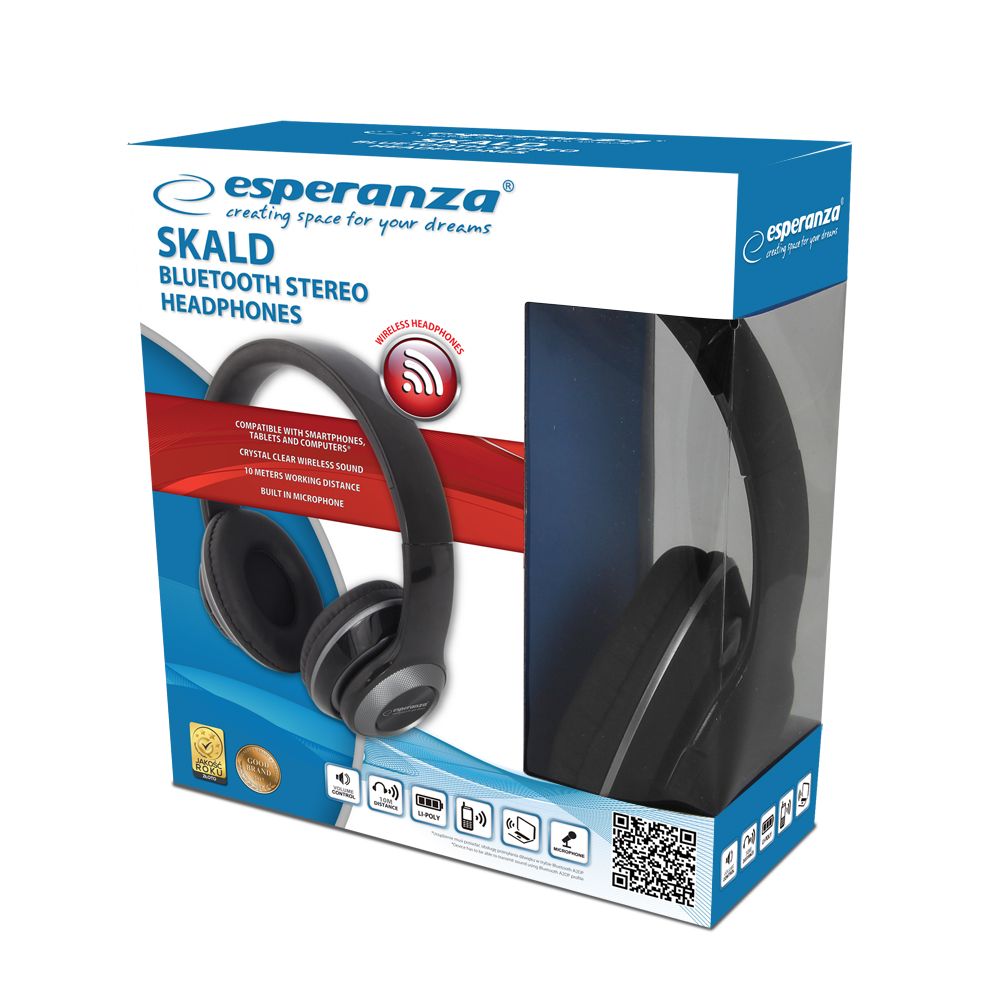 Esperanza EH221 Skald Bluetooth Headset Black