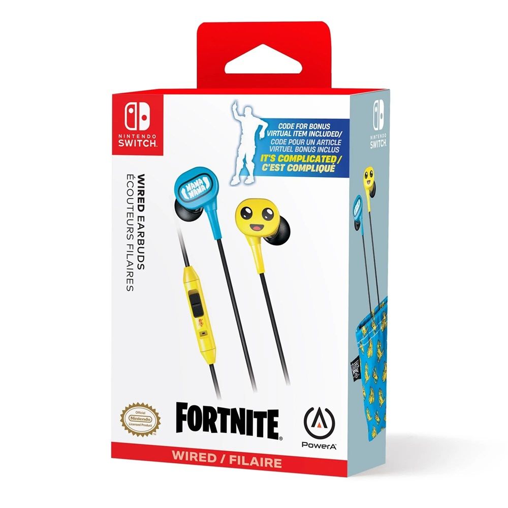 PowerA Wired Earbuds for Nintendo Switch Peely