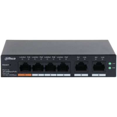 Dahua CS4006-4ET-60 6-Port Cloud Managed Desktop Switch with 4-Port PoE