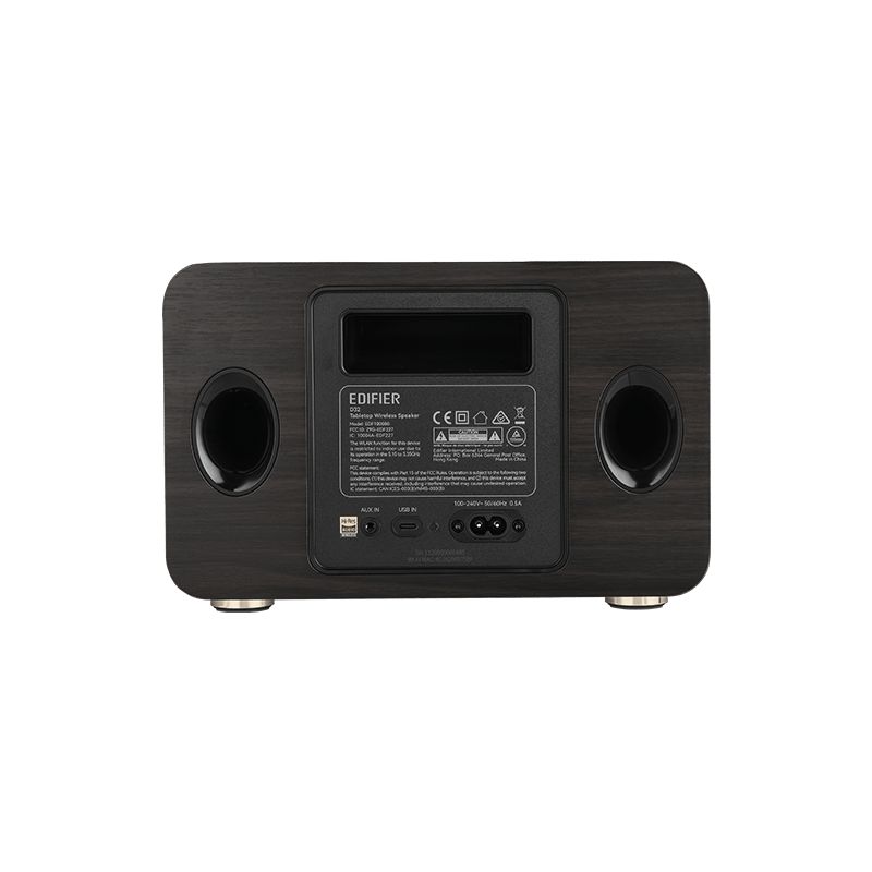 Edifier D32 Tabletop Wireless Speaker White Black Walnut