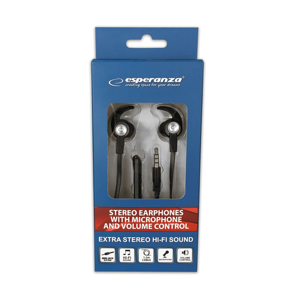 Esperanza EH201KS Headset Black/Silver