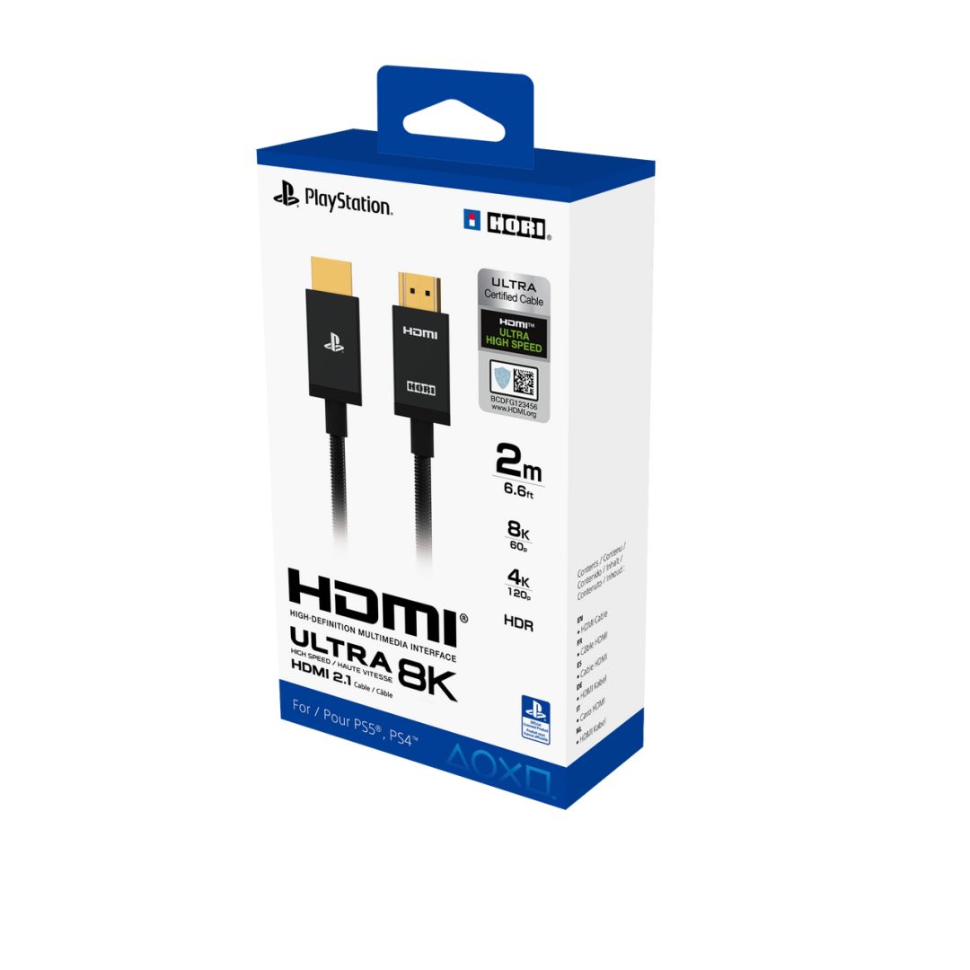 Hori Ultra High Speed 8k HDMI 2.1 Cable for PlayStation5 2m Black