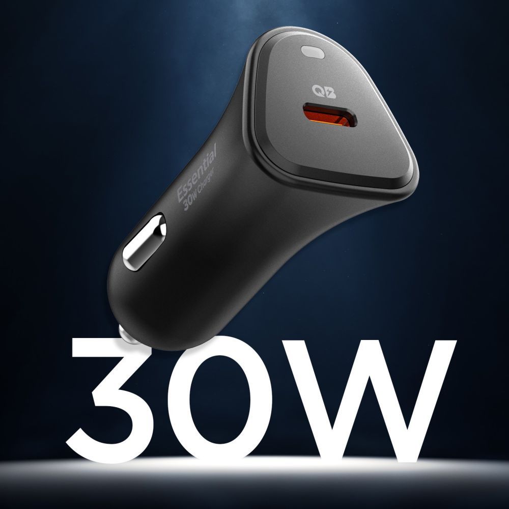 Spigen Essential 30W Car Charger EV301 Black