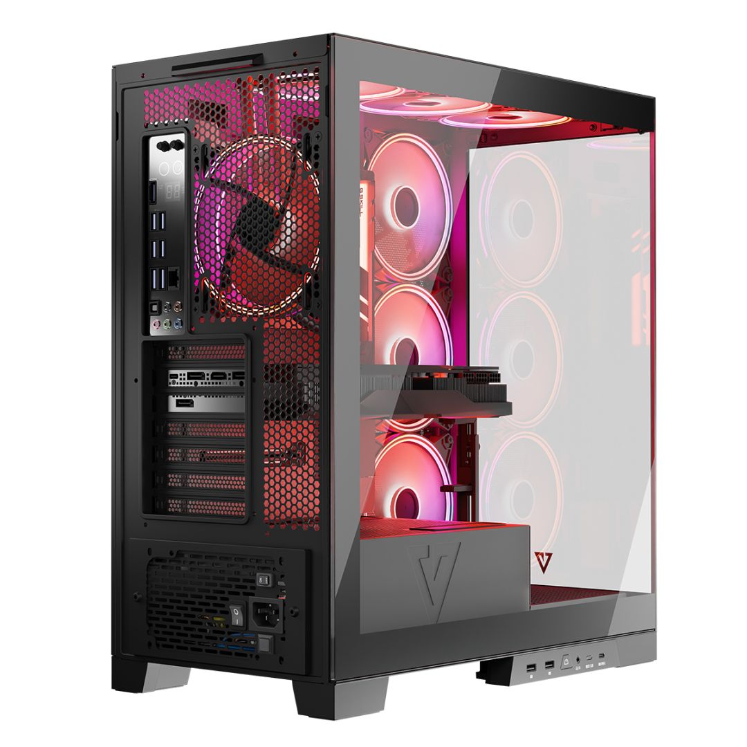 Modecom Volcano Space Apex ARGB Tempered Glass Black
