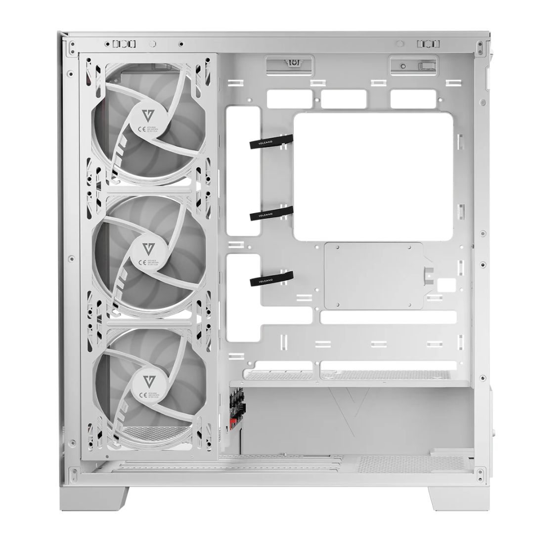 Modecom Volcano Space Apex ARGB Tempered Glass White