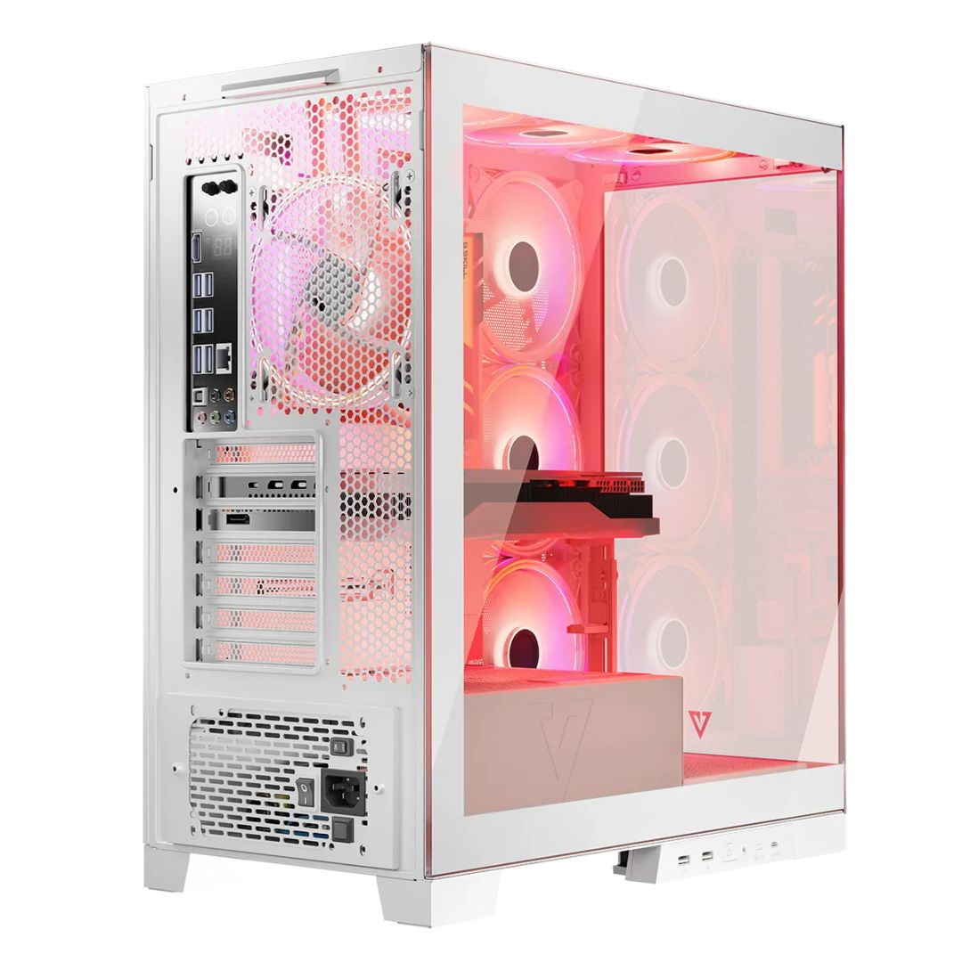 Modecom Volcano Space Apex ARGB Tempered Glass White