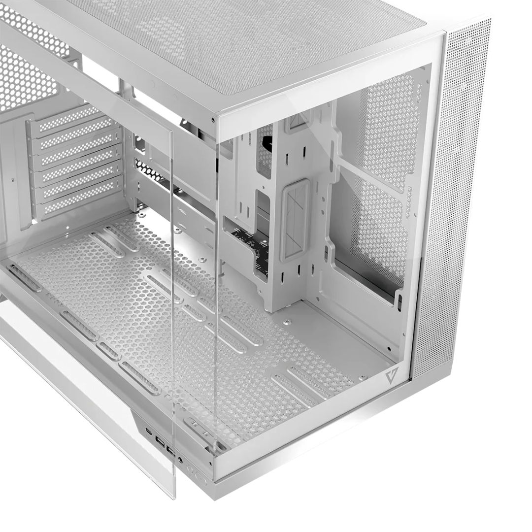 Modecom Volcano Panorama NF Midi Tempered Glass White