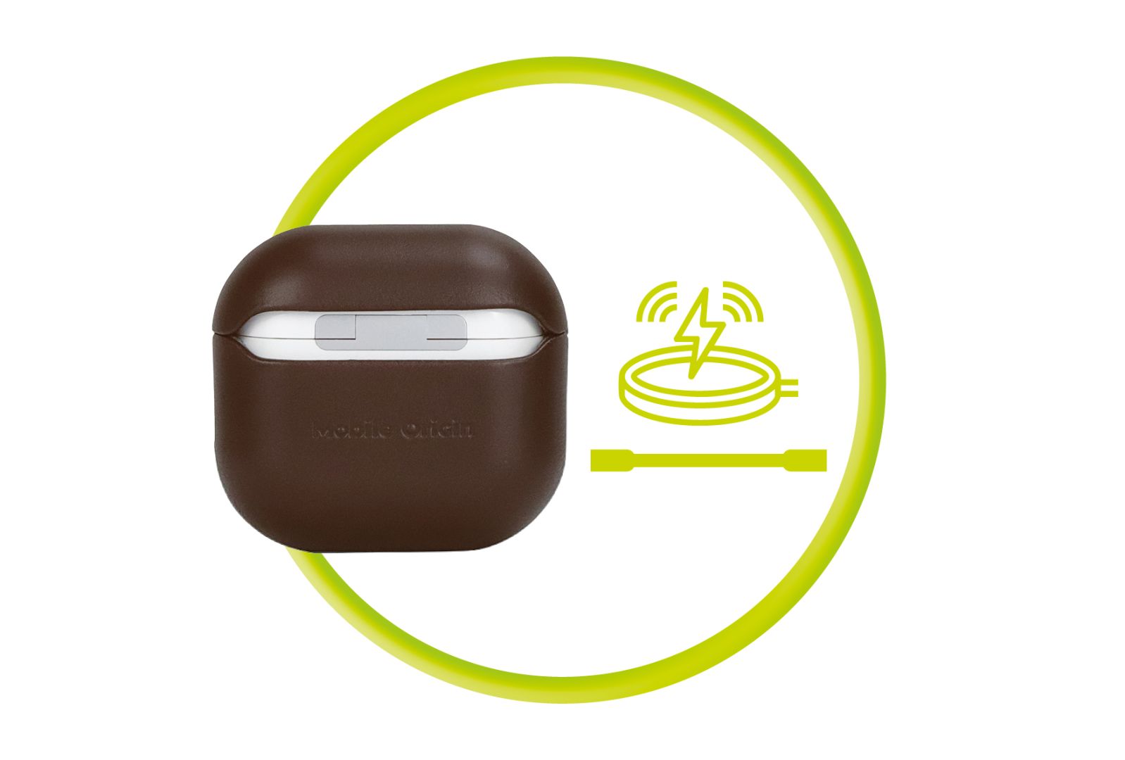 Mobile Origin AirPods 4 Leather case Brown
