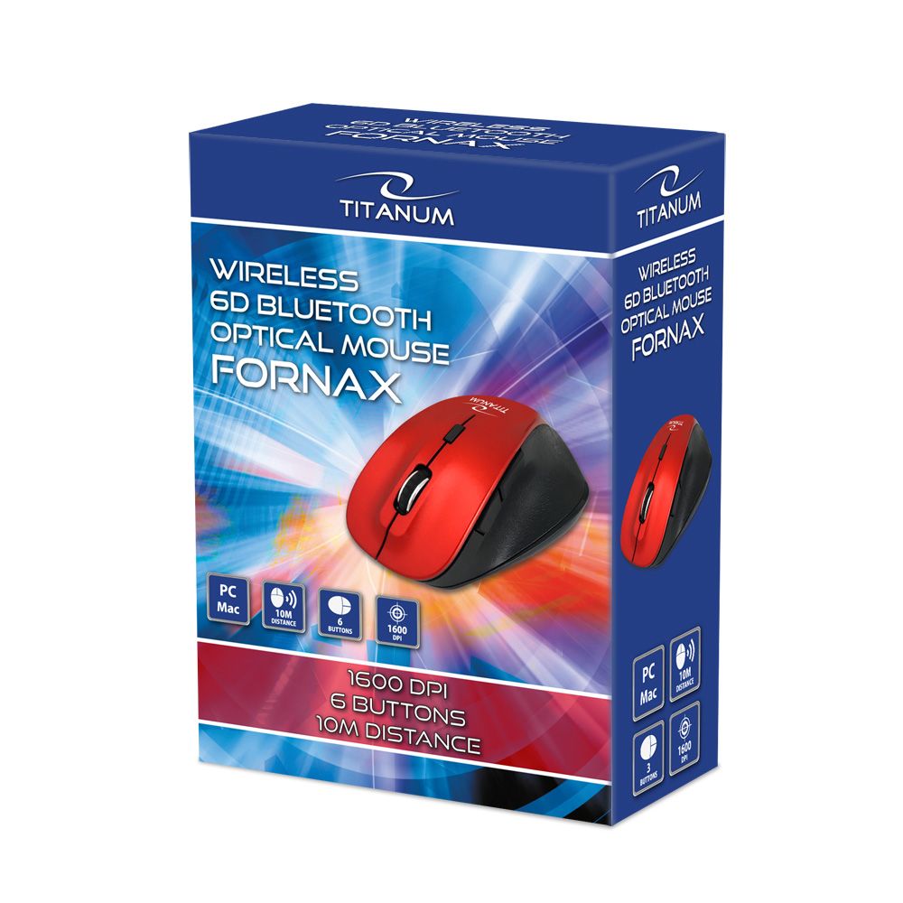 Titanium TM122R Fornax Bluetooth Mouse Red