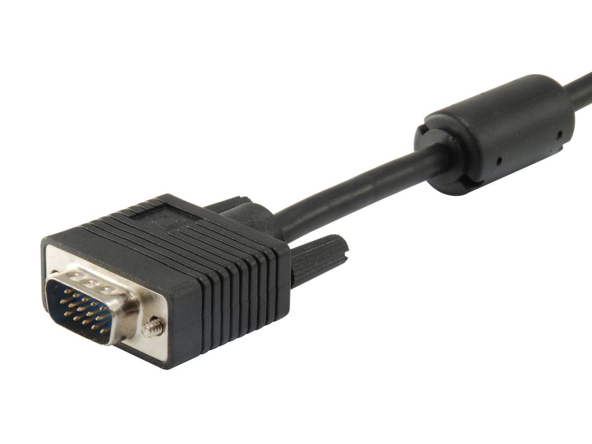 EQuip VGA (HD15) M/M cable 5m Black