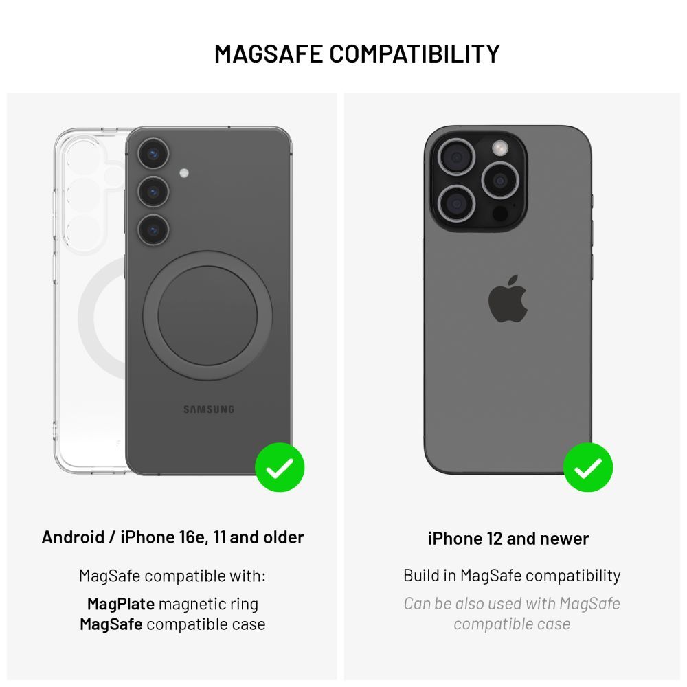 FIXED Wireless töltő Magsafe támogatással, szürke