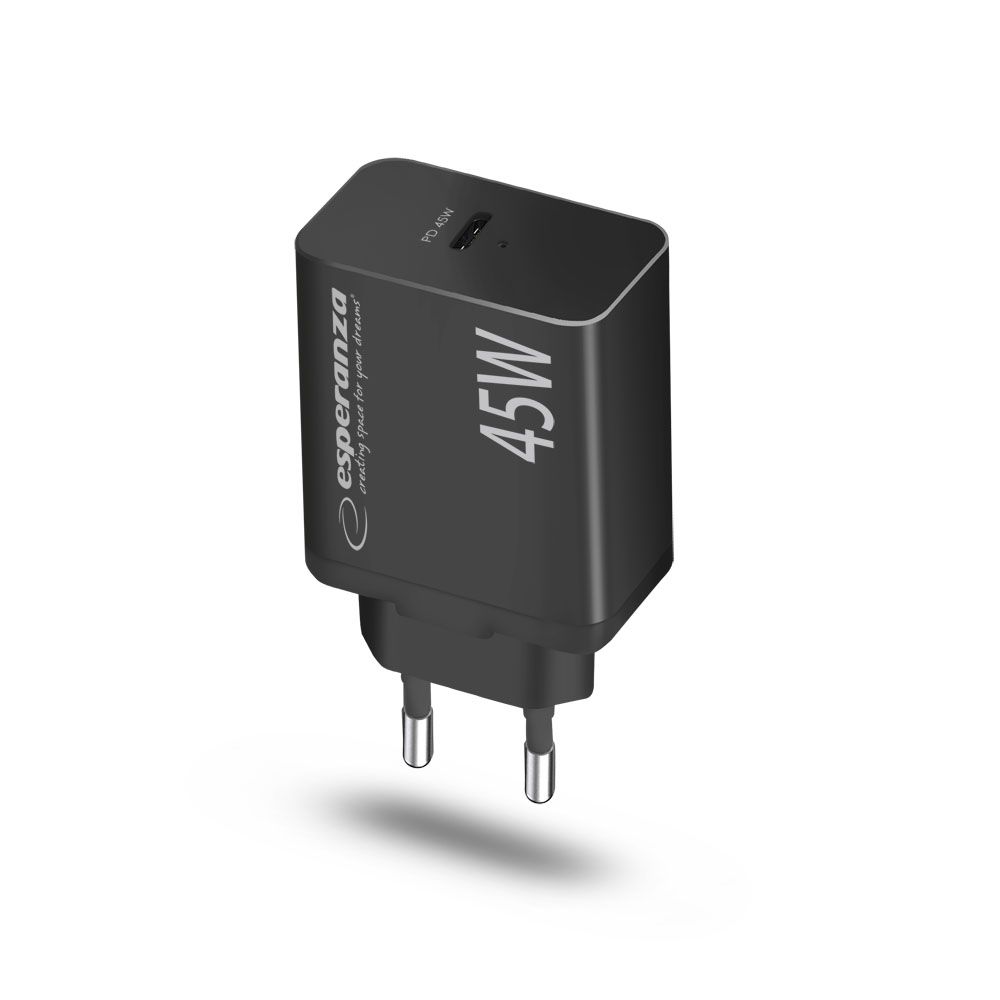 Esperanza EZC108K Quick Power Charger 45W USB-C Black