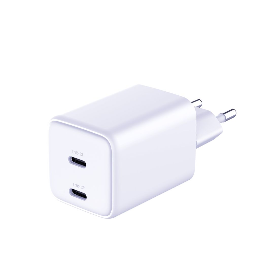3mk Hyper töltő PD 45W+USB kábel C - C White