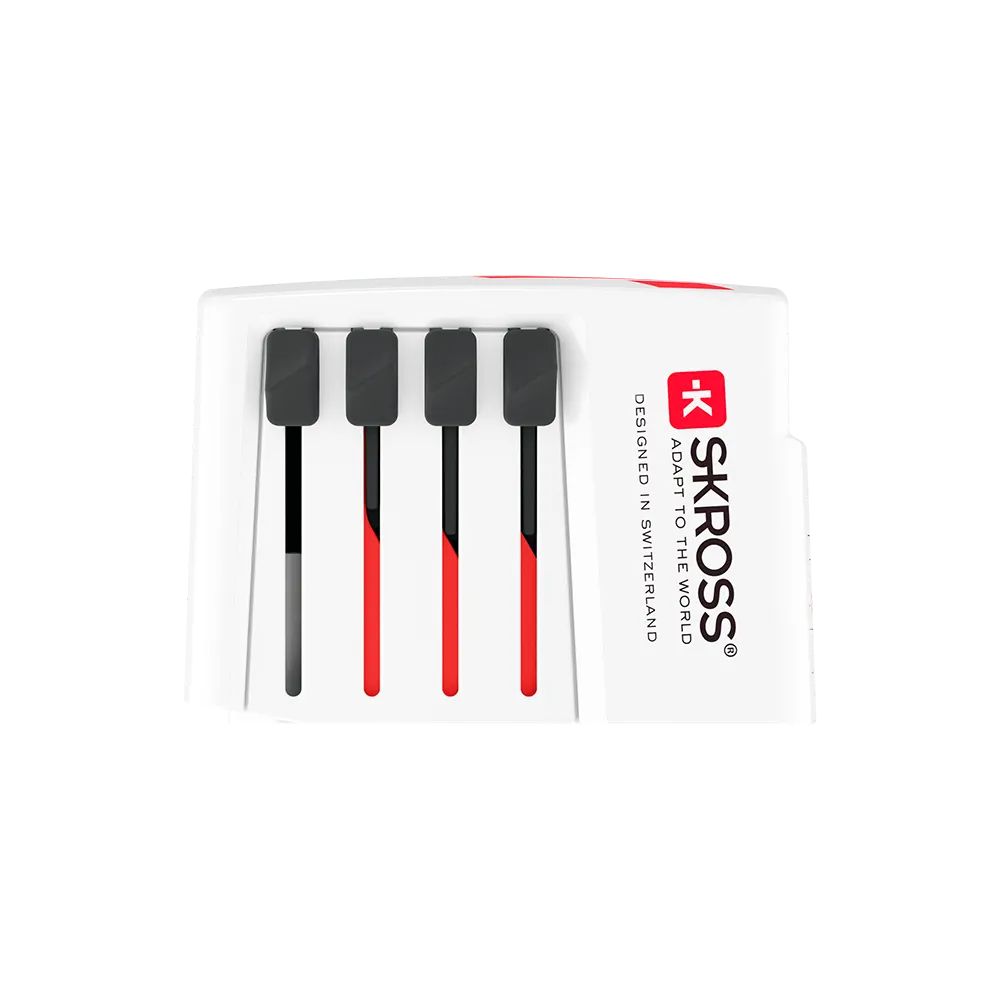 SKROSS Világutazóknak földelt Adapter White