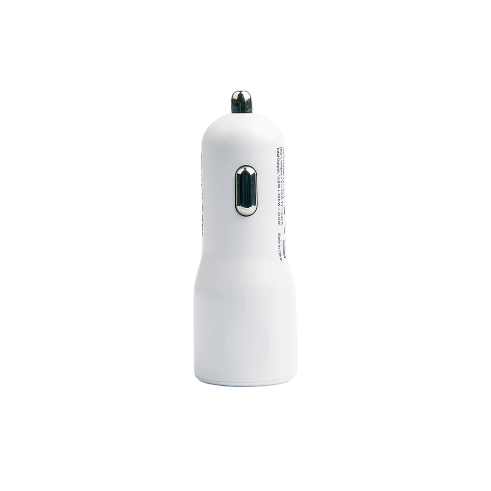 SKROSS 1xUSB-A 1xUSB-C PD 20W autós töltő White