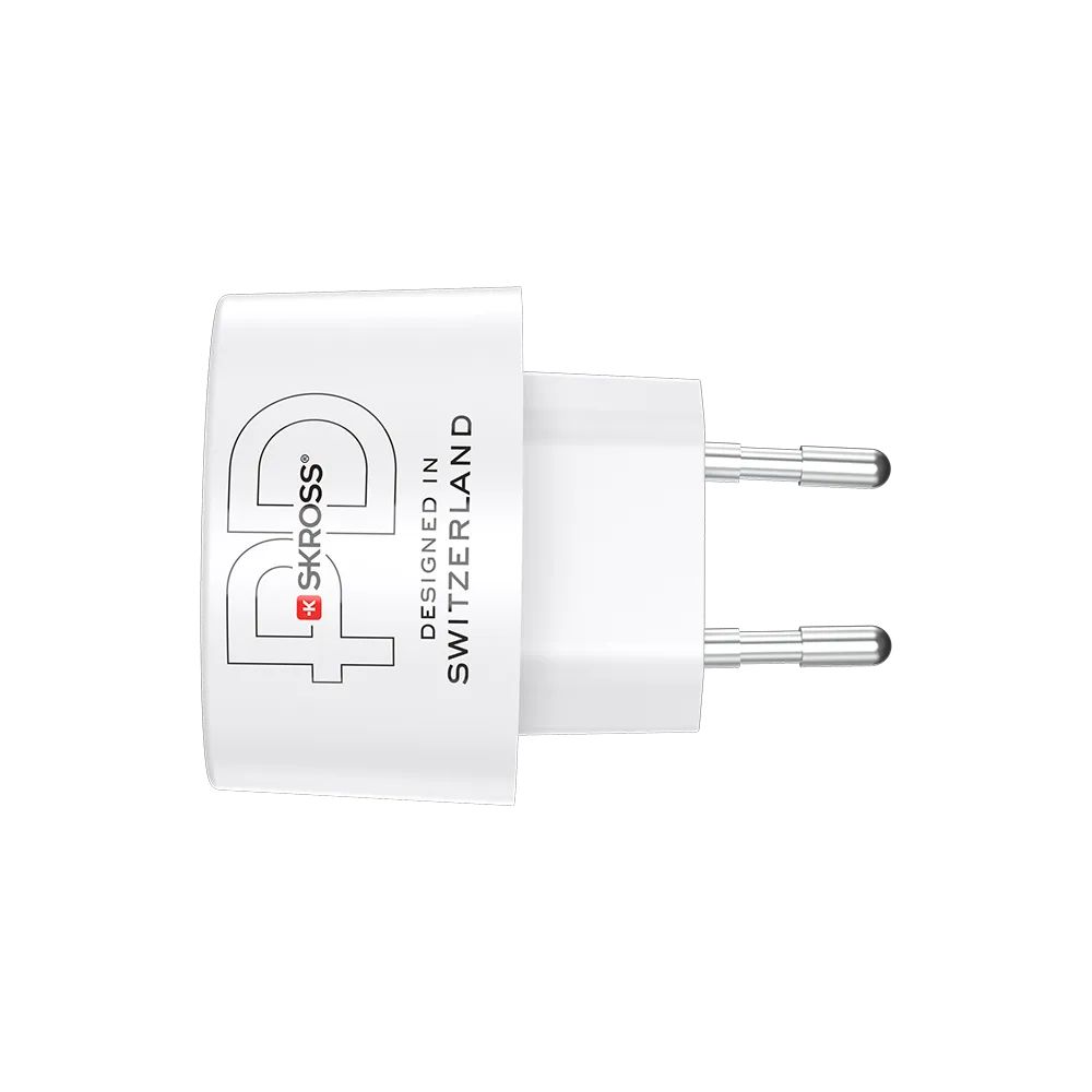 SKROSS 1xUSB-A 1xUSB-C PD 45W hálózati adapter White