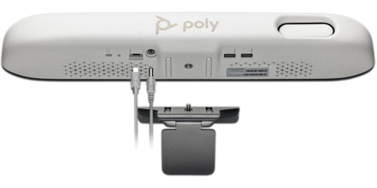 HP Poly R30 USB Video Bar and BT Remote with HP USB-C Dock G5