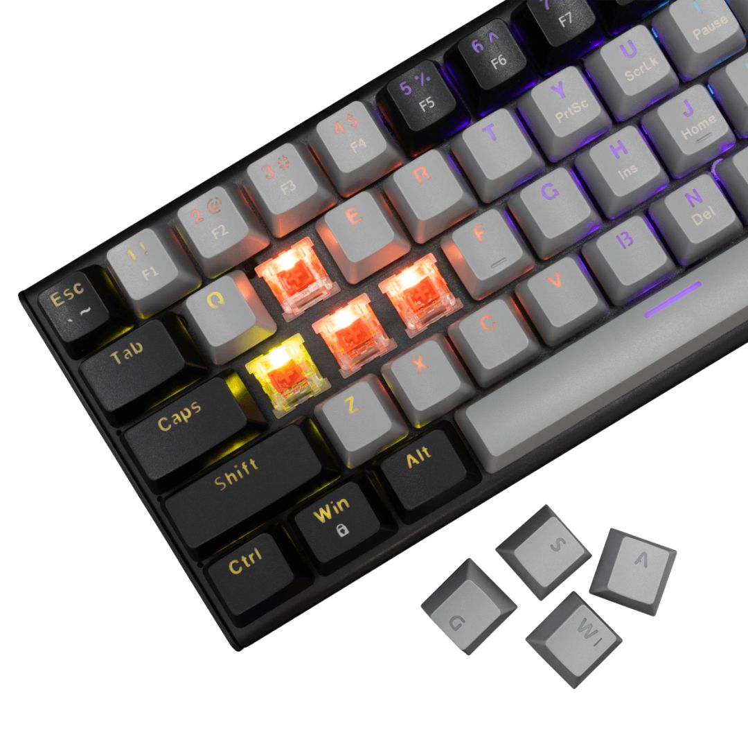 White Shark Wakizashi 2 Red Switches Gaming Keyboard Grey/Black US
