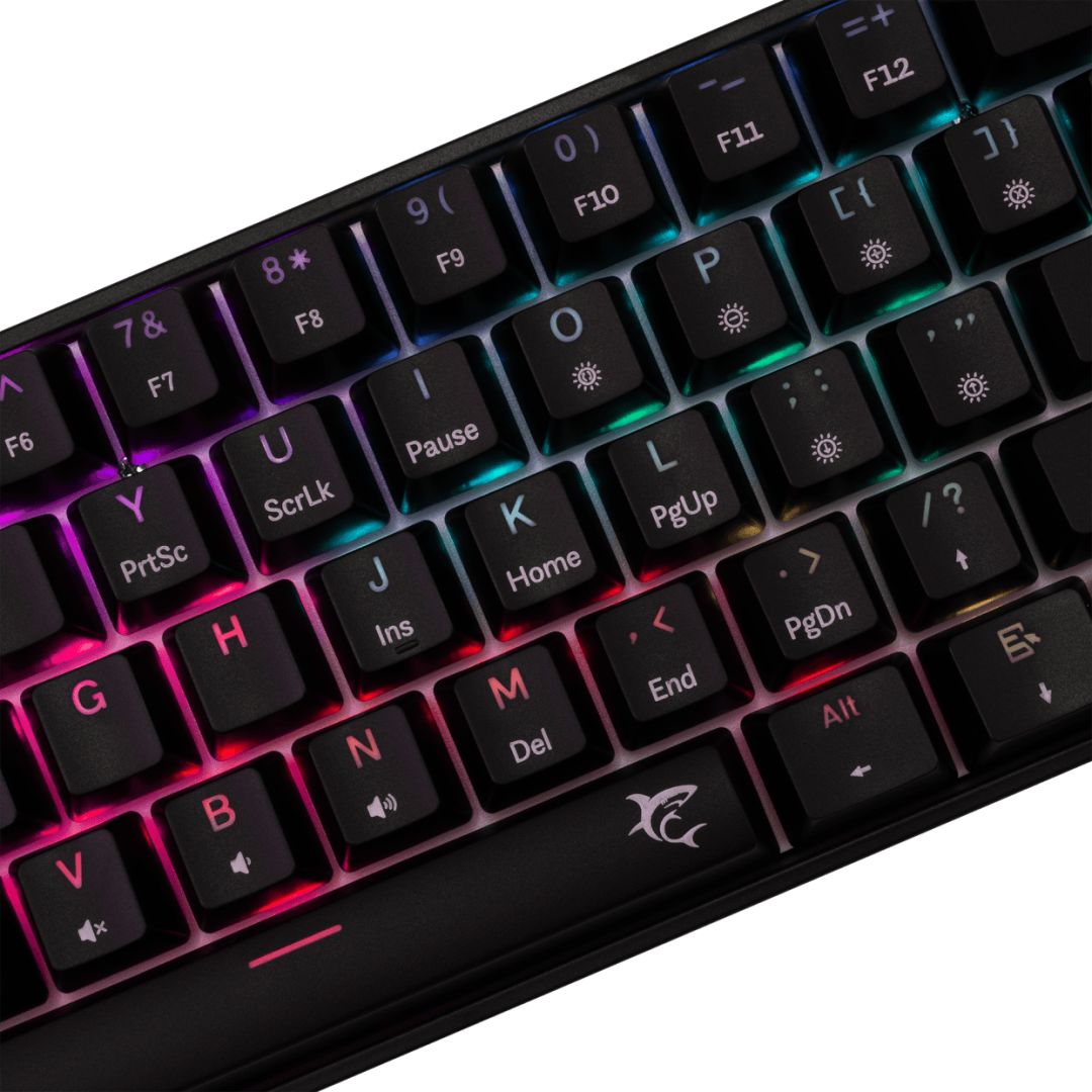 White Shark Shinobi 2 RGB Gaming keyboard Black US
