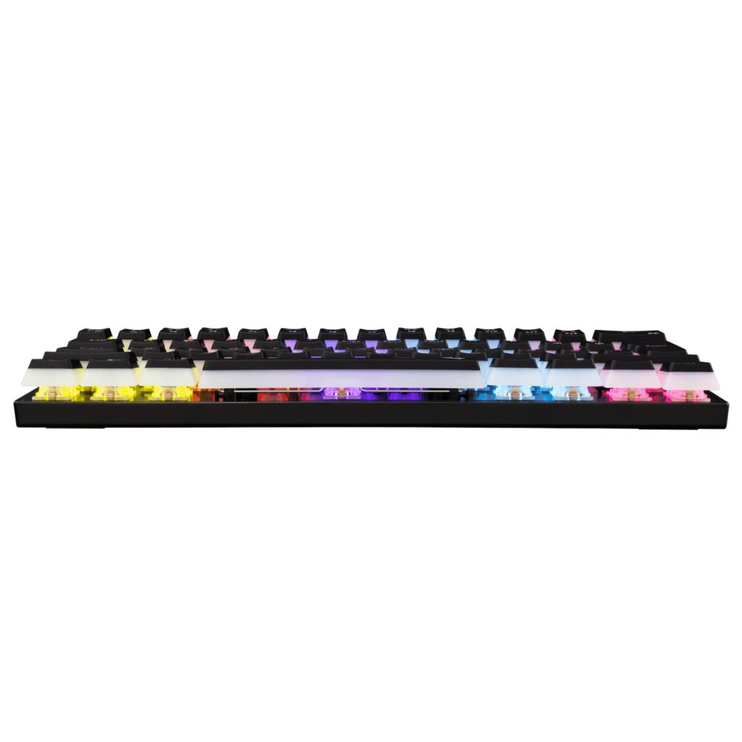White Shark Ashiko 2 Blue Switches Mechanical 60% Gaming Keyboard Black US