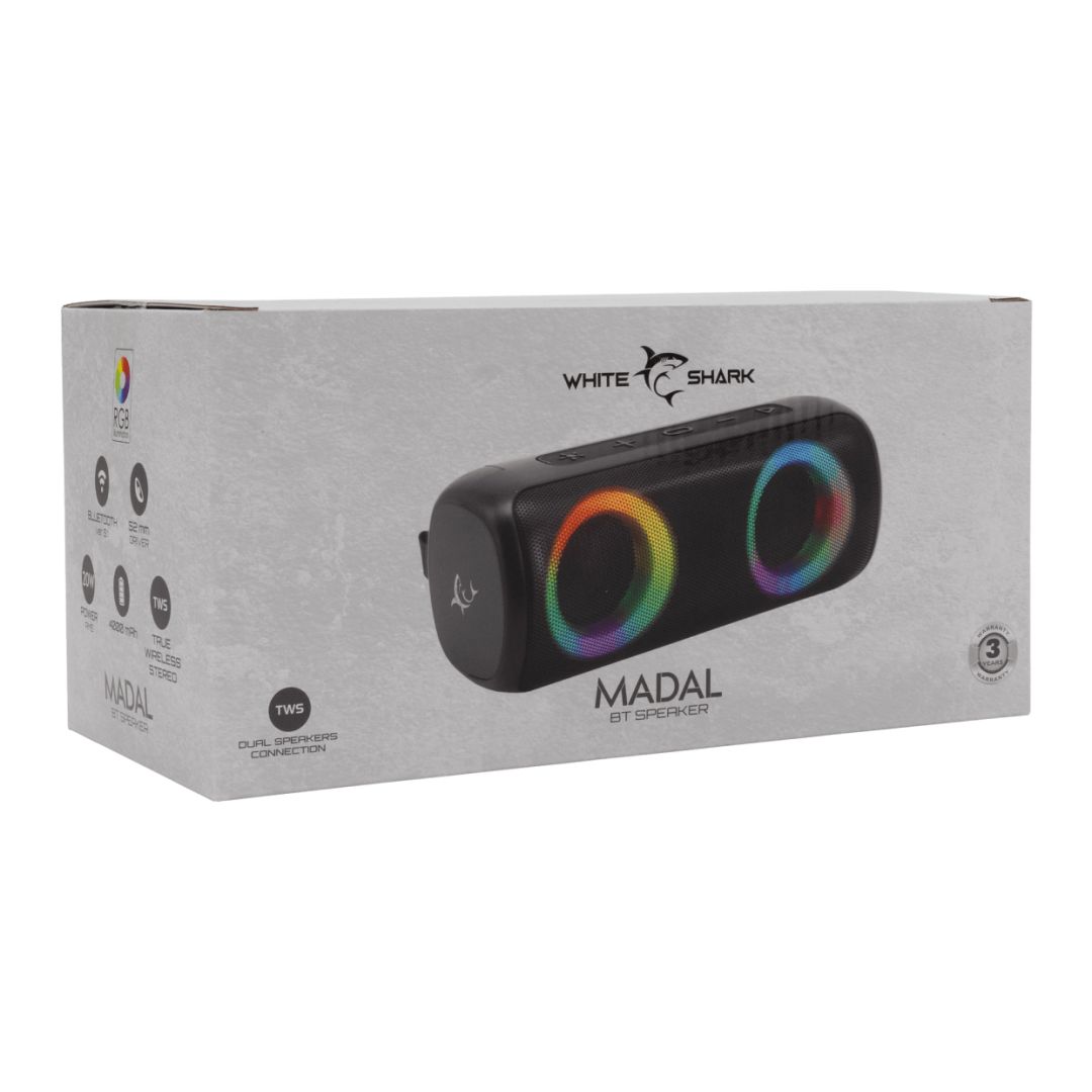 White Shark GBT-876 Madal Bluetooth Speaker Black