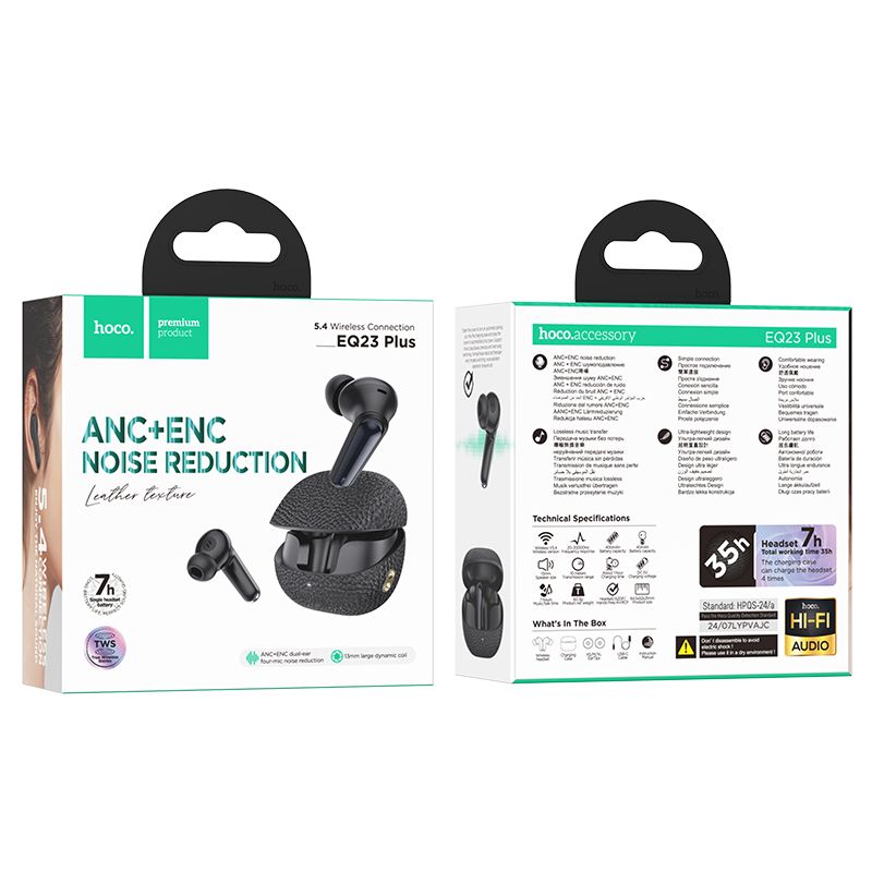 Hoco EQ23 PLUS II Bluetooth Headset Black