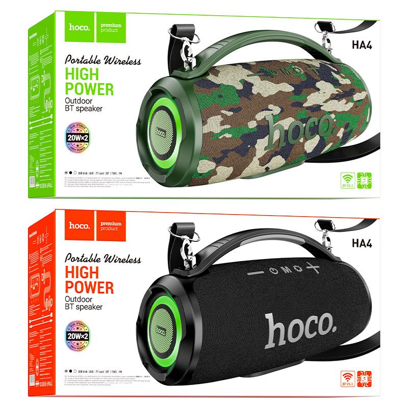 Hoco HA4 Surge Portable Bluetooth Speaker Camouflage