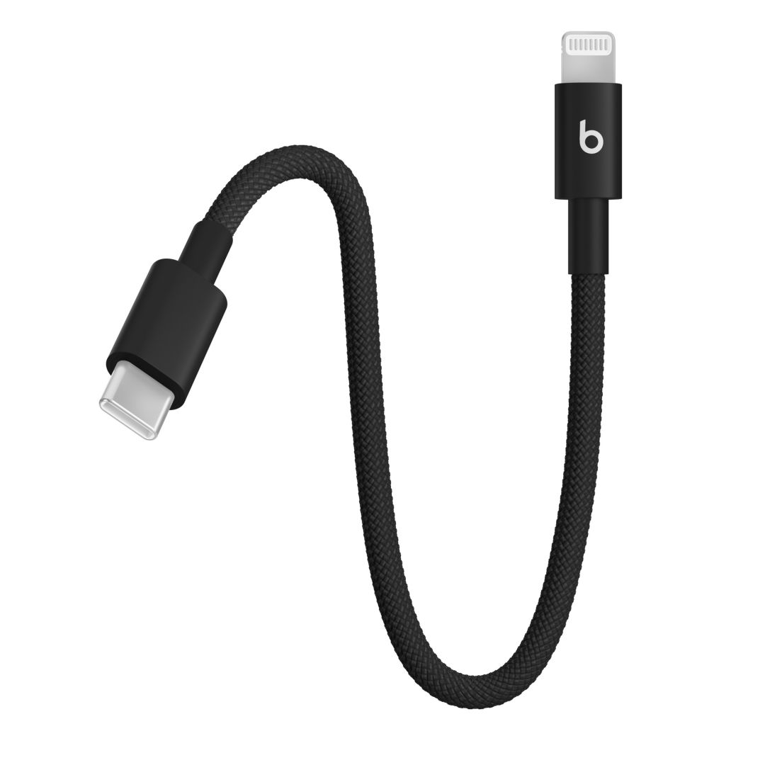 Apple Beats USB-C to Lightning Woven Short Cable 0,2m Bolt Black