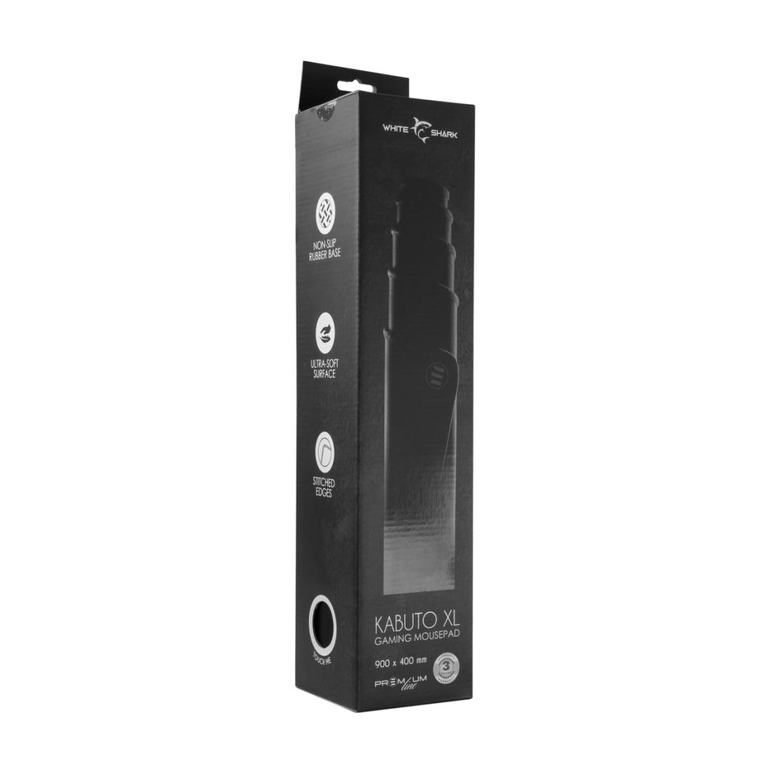 White Shark ESL-MP4 Kabuto XL Egérpad Black