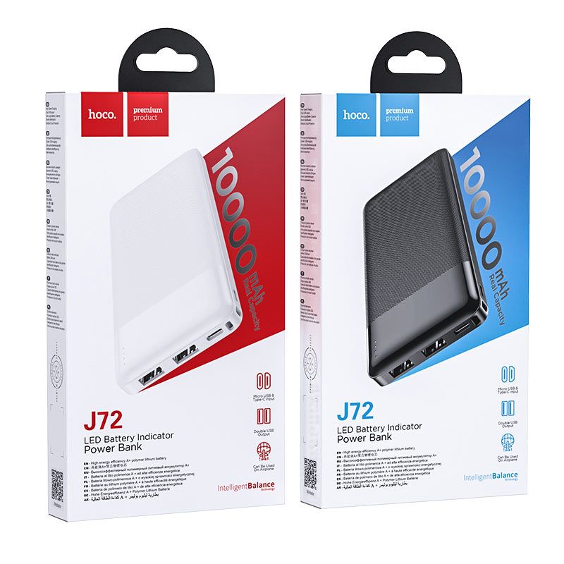 Hoco J72 Easy 10000mAh PowerBank Black