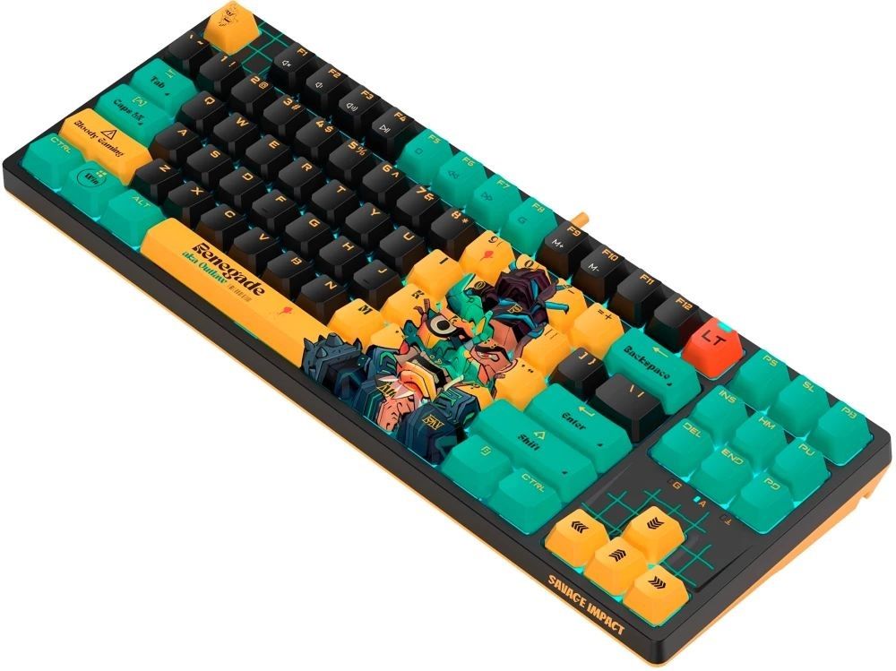 A4-Tech Bloody AT87 RGB Renegade Gaming Keyboard Black US