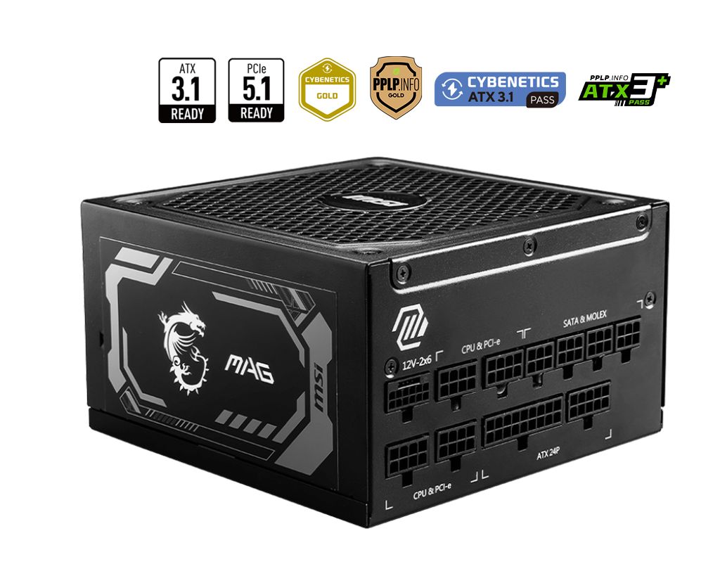 Msi 1000W 80+ Gold MAG A1000GL PCIE5