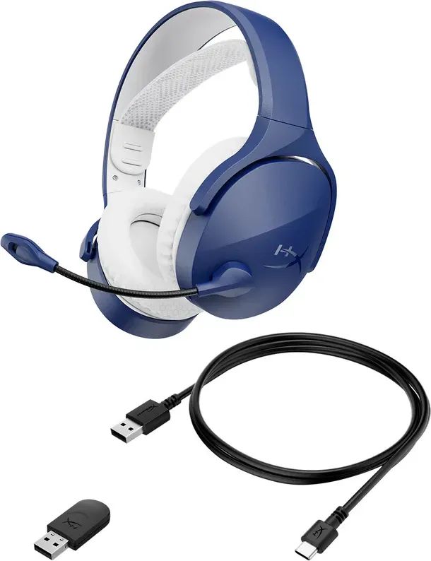HP HyperX Cloud Flight Wireless Bluetooth Gaming Headset Light Blue