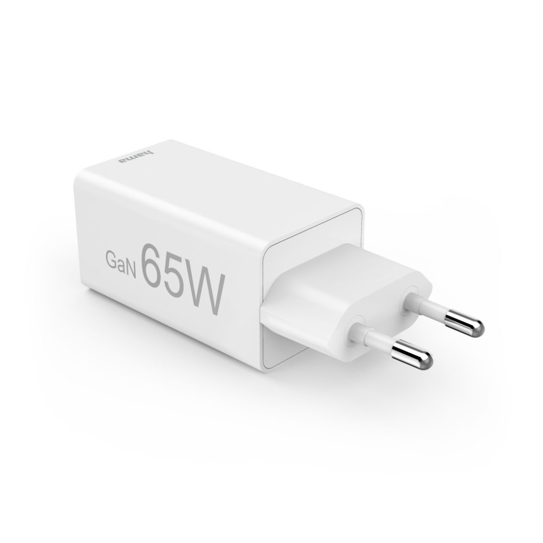 Hama Fast Charger GaN Mini Charger PD 65W White