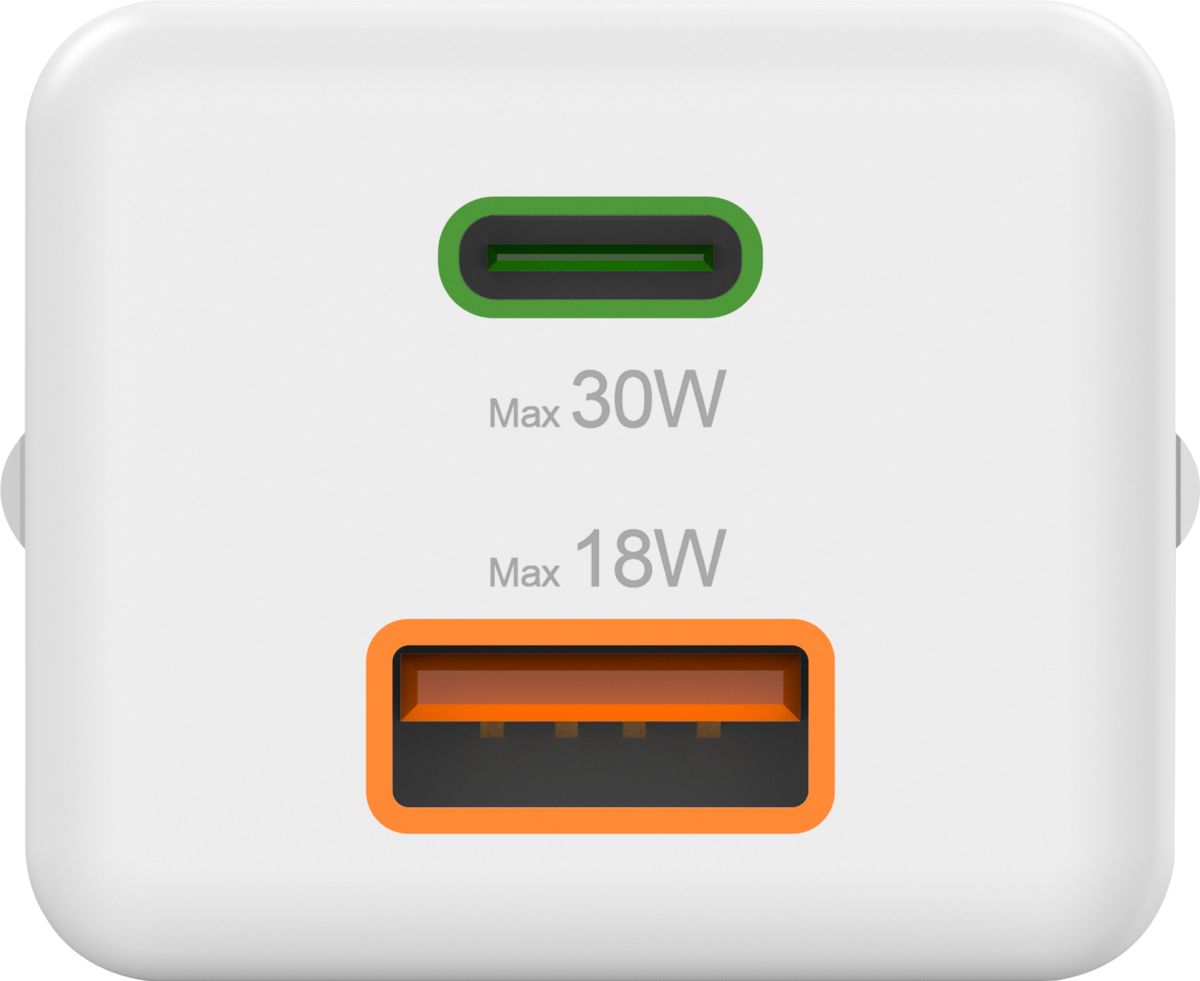 Hama Universal Mini Power Adapter 30W White