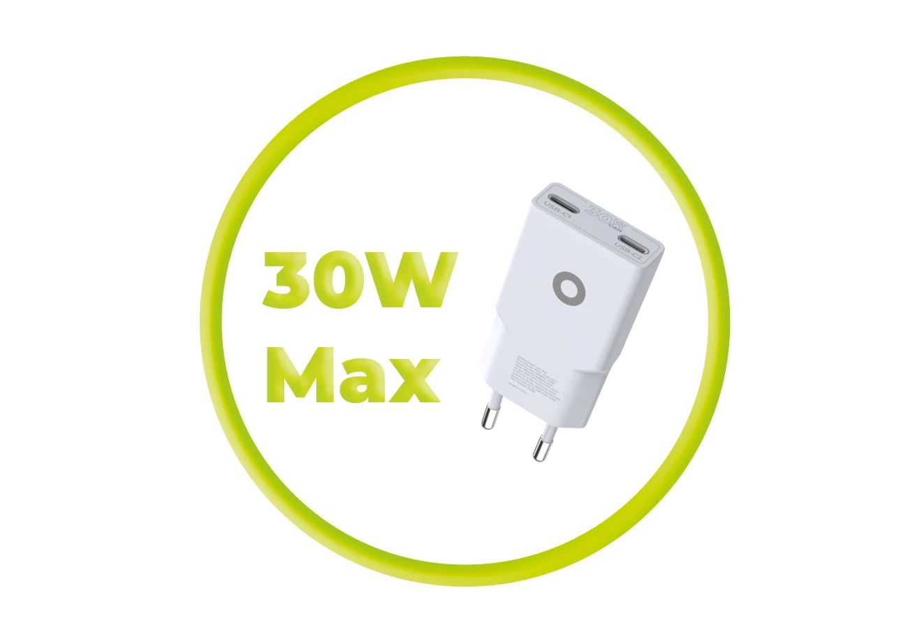Mobile Origin MO18 - Dual USB-C GaN 30W Slim Charger